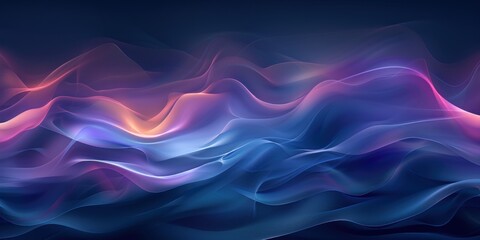 Fototapeta premium Fluid abstract design with waves of blue and pink merging into a soothing visual pattern, ideal for creative backgrounds.