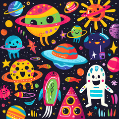 cartoon illustrator card or background