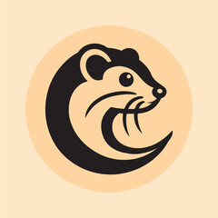 weasel head logo Vector