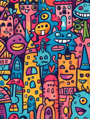 cartoon illustrator card or background