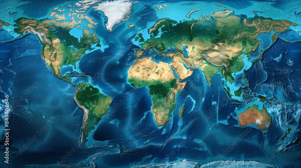 Poster discuss the future of world mapping technologies and their potential applications.