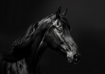 Schwarzes Pferd