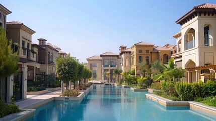 Dubai's real estate market offers a mix of residential, commercial, and leisure properties.