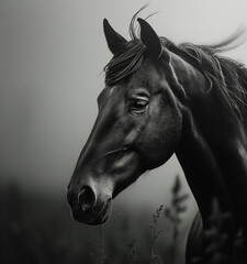 Schwarzes Pferd