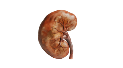 Kidney on a transparent background