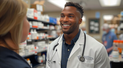 Fototapeta premium healthcare marketing event, promoting health services to the public.