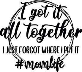 Mother's day lettering. Interesting, heartwarming and cool lettering illustration vector