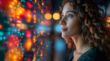 digital marketing team analyzing data in a trendy workspace