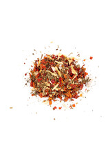 East spices and seasoningsisolated on a white background.