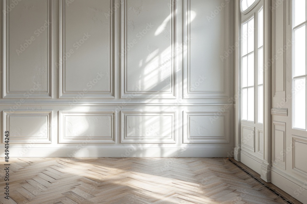 Poster simple interior design concept with minimalistic furniture, suitable for various uses such as photog