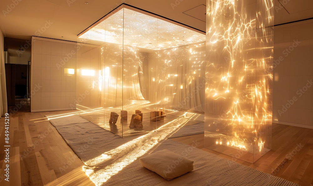 Poster luminary haven enveloping light transforms living spaces