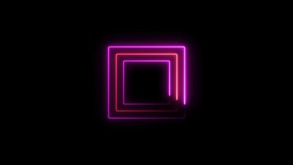 Abstract Glowing Neon Light Effect Illustration Background.