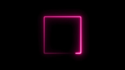 Abstract Glowing Neon Light Effect Illustration Background.