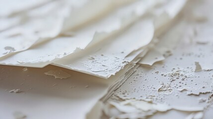 The crisp texture of freshly printed paper signals a new beginning.