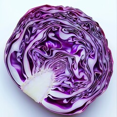 Fototapeta premium purple cabbage cut culinary appetizer