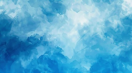 Obraz premium Visualize a blue background featuring a soft, abstract watercolor design.