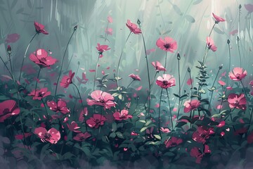 A relaxing and rejuvenating environment with flowers