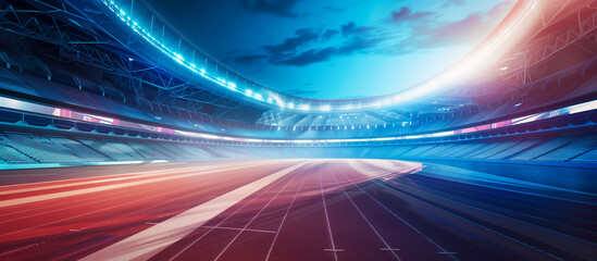 futuristic modern olympic sport stadium concept banner background