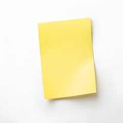photo of a blank yellow post it note for business, print, etc. Generative ai