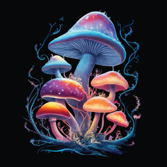 Mushroom-themed T-Shirt Design
