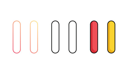 Parallel icon design with white background stock illustration
