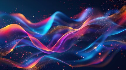 Fototapeta premium illustration of light speed using color vibrant