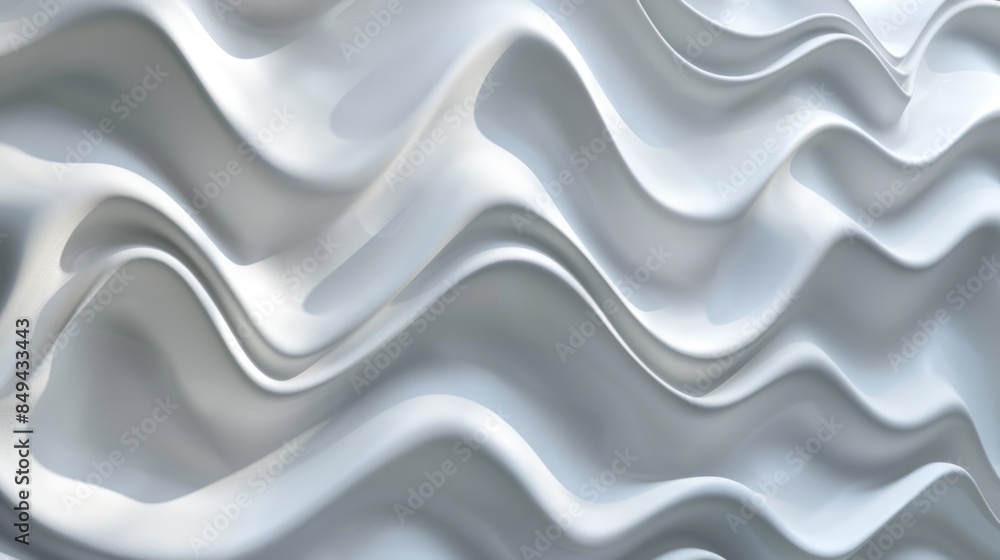 Poster A detailed view of wavy patterns on a surface