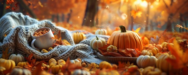 Hosting a fall-themed movie marathon, October 28th, cozy blankets and cinematic favorites, 4K hyperrealistic photo.