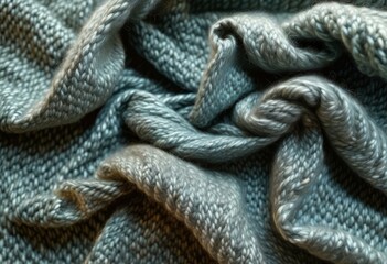 Fototapeta premium A close-up of a sweater made of alpaca fabric and mohair wool, with a swirling texture
