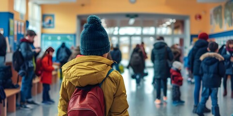 Tips for parents to efficiently manage school enrollment queues and save time. Concept Online Registration, Early Preparation, Required Documents, Communication with School