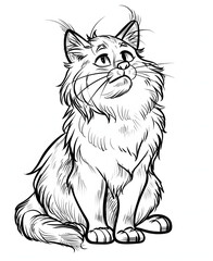 Obraz premium Cat Begging