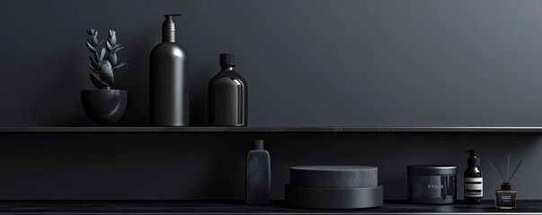Product display mockup with a minimalist design, ideal for showcasing your product lineup. Hyperrealistic 4K photo.
