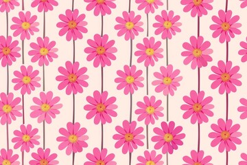 Pink Daisy Floral Pattern