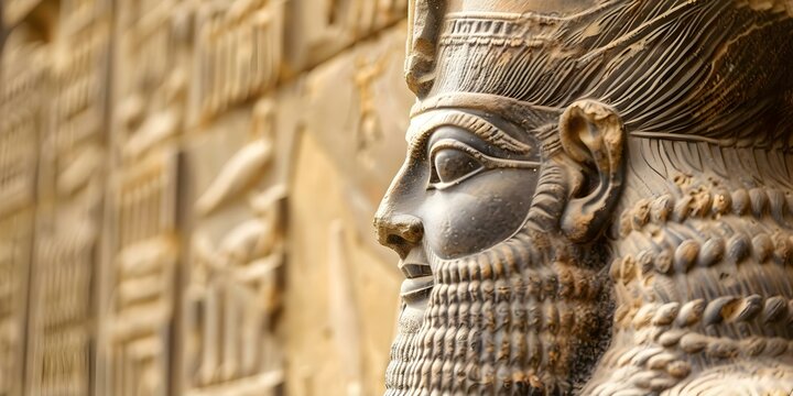 Exploring ancient Akkadian Assyrian and Babylonian cultures in Mesopotamias city. Concept Akkadian culture, Assyrian culture, Babylonian culture, Mesopotamian city, Ancient civilizations