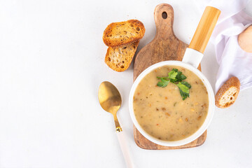Thick vegan cream soup