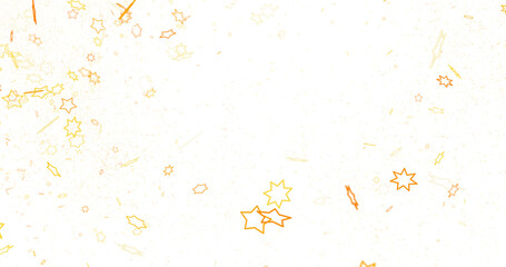 Cascading Christmas Constellations: Brilliant 3D Illustration Showcasing Falling Festive Star...