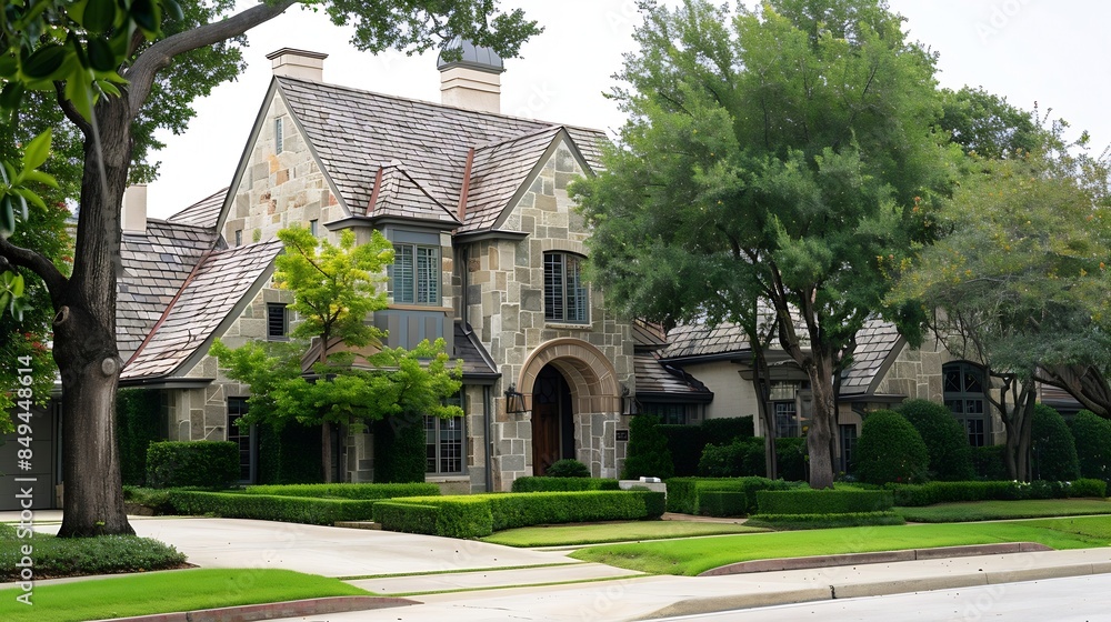 Poster dallas texas september 8th 2023 a front view of a home : generative ai