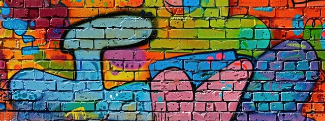 Peace street art graffiti colorful 