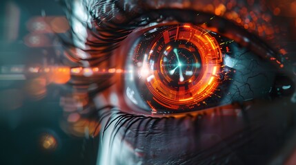 futuristic eyes interface, augmented reality, science fiction, innovation, development, artificial intelligence, AI