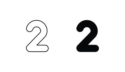 Two icon design with white background stock illustration