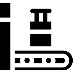 conveyor vector design silhouette icon 