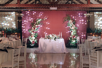 wedding reception table