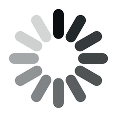 loading sign vector progress  