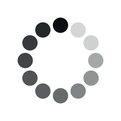 loading sign vector progress  