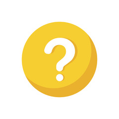 question mark icon yellow