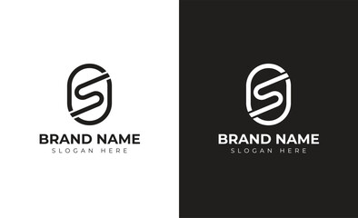 OS Letter Logo Modern Classic Lettering Logo