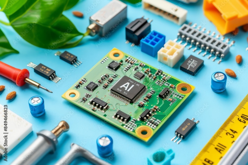 Poster engineer repairs and maintains ai hardware components, illustrating the hands on aspect of technolog