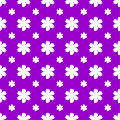 Seamless vector pattern with flower blossoms for textile paper package art decor design endless creative	