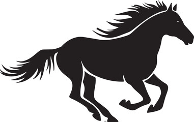 A running Horse vector .