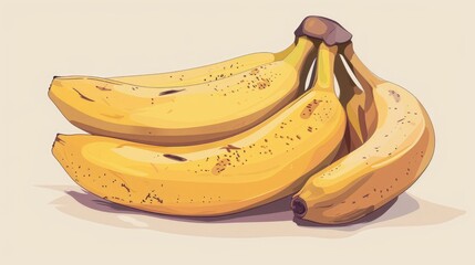 Wholesome image of ripe bananas, perfect for illustrating balanced nutrition